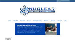 Desktop Screenshot of nucleartraininginstitute.com