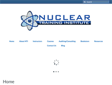Tablet Screenshot of nucleartraininginstitute.com